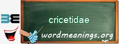 WordMeaning blackboard for cricetidae